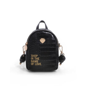 gardenia mini backpack love black