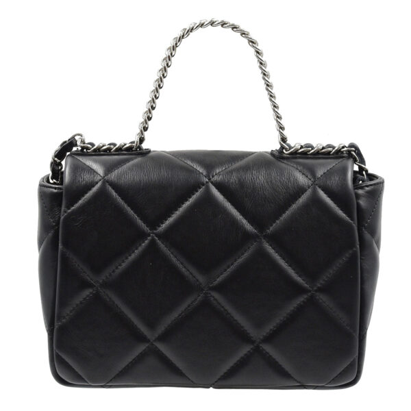 Women's Leather Crossbody Bag With Chain Borsa Nuova-Borsa Nuova