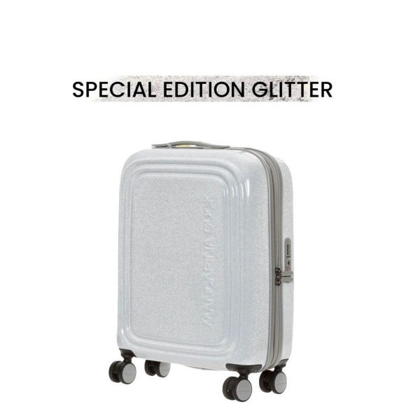 Βαλίτσα Ταξιδιού Logoduck Glitter Επεκτάσιμο Trolley Καμπίνας-Borsa Nuova