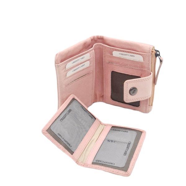 Πορτοφόλι Γυναικείο Δερμάτινο Chesterfield Brand  C08.043731 Pink-Borsa Nuova