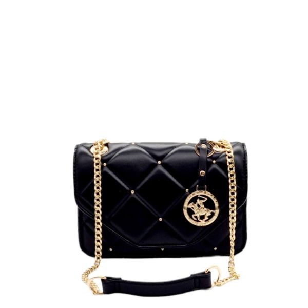Τσάντα Ώμου Γυναικεία Mini Bag Polo Club Beverly Hills BH-3094 Μαύρο-Borsa Nuova