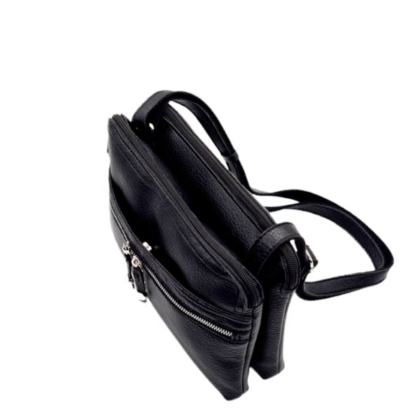 Γυναικεία Τσάντα Χιαστί Mini Bag Polo Club Beverly Hills BH-3134 Black-Borsa Nuova