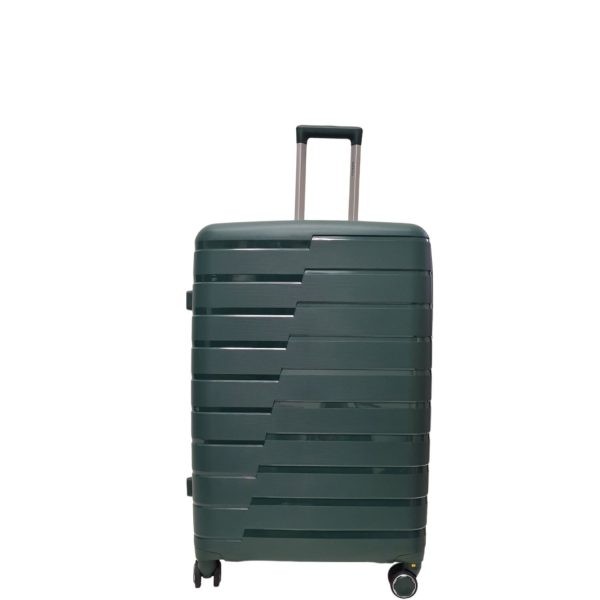 Impreza 6001 Green-Borsa Nuova Wheeled Cabin Suitcase With Detachable Wheels