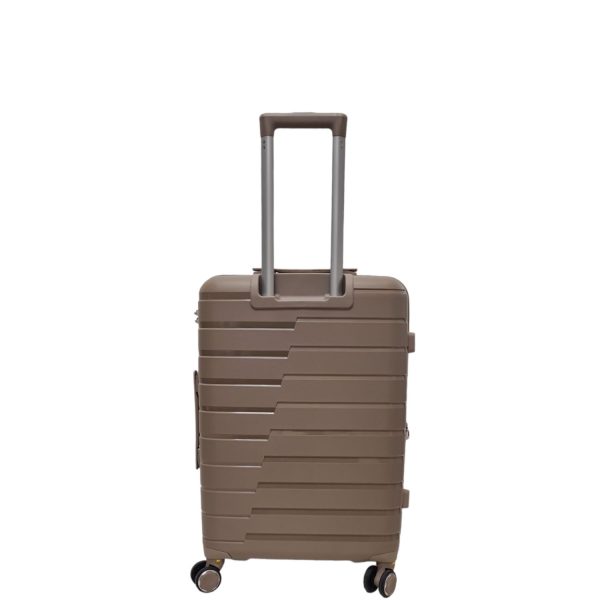 Impreza 6001 Taupe-Borsa Nuova Trolley Cabin Suitcase With Detachable Wheels