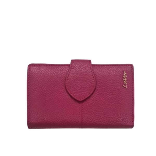 Lavor Women's Leather Wallet 1-6016 Fuchsia-Borsa Nuova
