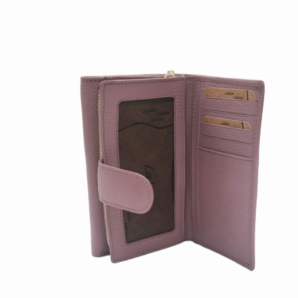 Δερμάτινο Γυναικείο Πορτοφόλι Lavor 1-5997 L.Purple-Borsa Nuova