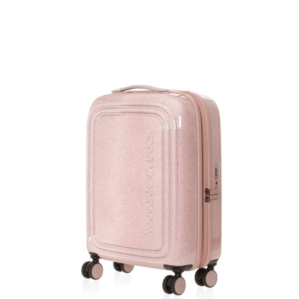 Cabin Suitcase Logoduck Glitter Rose Expandable Cabin Trolley P10GXV2429W Mandarina Duck-Borsa Nuova