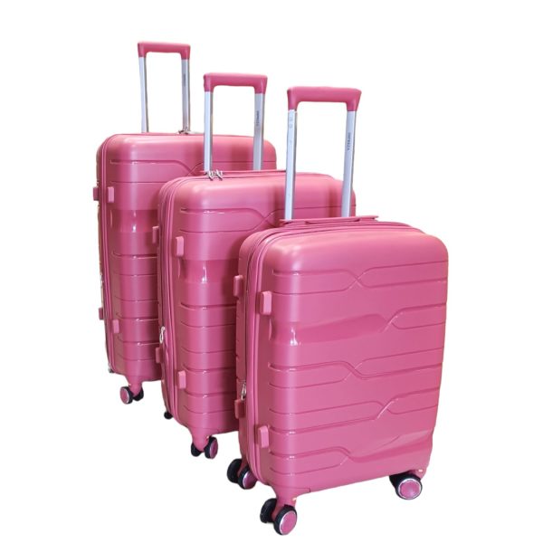 360° Impreza Wheeled Travel Suitcase Set 5201-1-Borsa Nuova