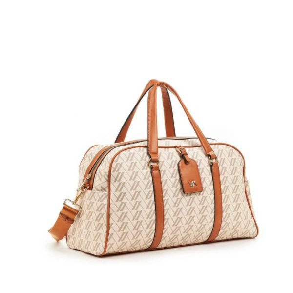 Women's Travel Bag 16-6892 Verde White-Borsa Nuova
