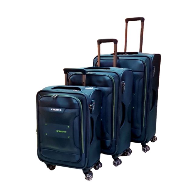 3pcs MCAN 360° Petrol-Borsa Nuova Trolley Travel Suitcase Set