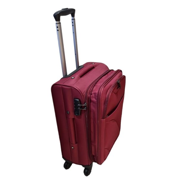 3pcs Forecast 8317 D.Red-Borsa Nuova Trolley Travel Suitcase Set