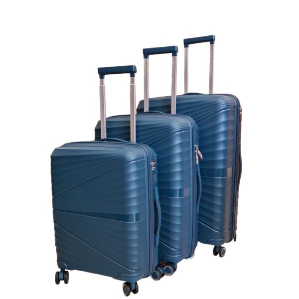Borsa Nuova SS28QX Petrol-Borsa Nuova Trolley Travel Suitcase Set