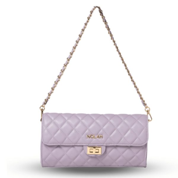 Women's Shoulder Bag Sania Purple Nolah-Borsa Nuova