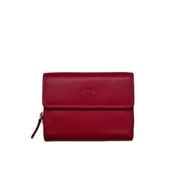 Women's Leather Wallet KION 345 Lipstick-Borsa Nuova
