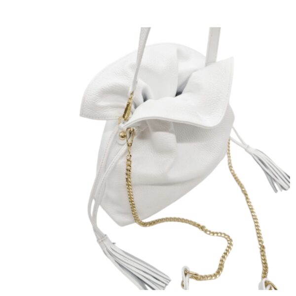 Women's Bag Shoulder Pouch Leather Borsa Nuova 2023 White-Borsa Nuova