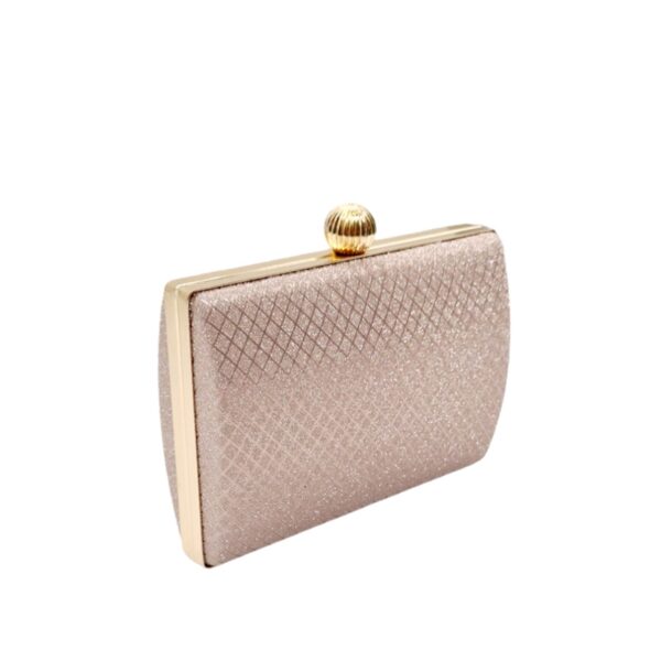 Clutch Evening Bag Borsa Nuova A-2216 Pink/Gold-Borsa Nuova