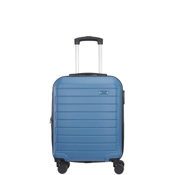 Cabin Suitcase Wheeled Small 360° RCM 2319/20 Blue-Borsa Nuova