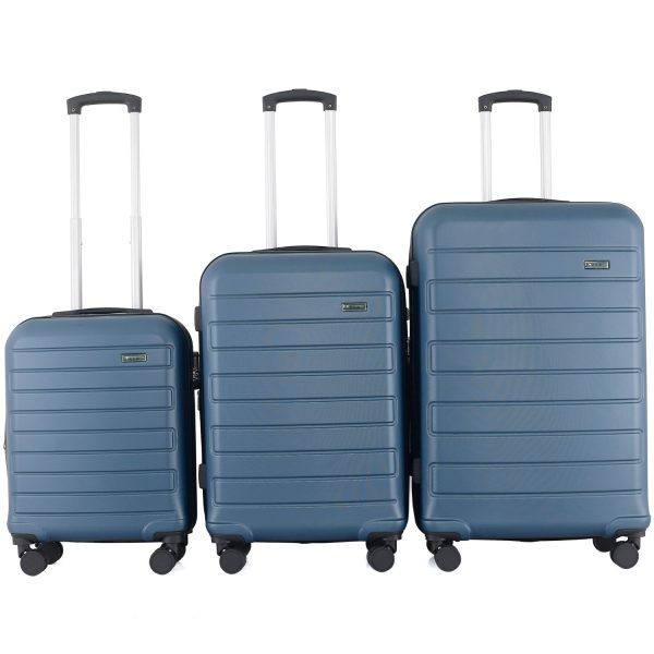 360° RCM Blue-Borsa Nuova Trolley Travel Suitcase Set