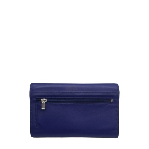 Women's Leather Wallet KION 1252/A R. Blue-Borsa Nuova