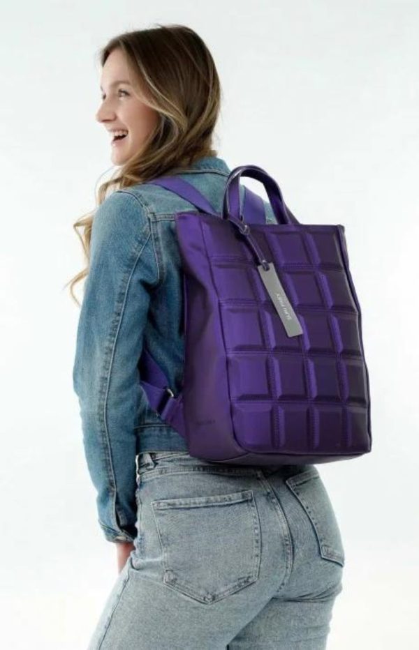 Backpack Women Large Bobby Suri Frey 13560,633 Purple Metallic-Borsa Nuova