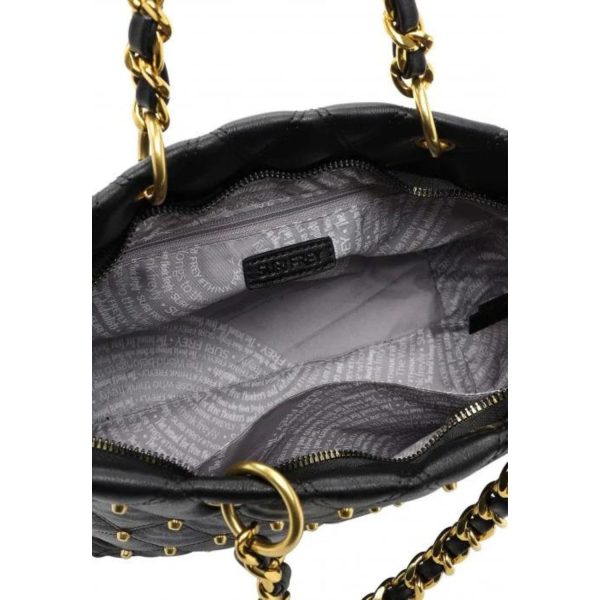 Γυναικεία Τσάντα Χειρός Μικρή Tote Bag  Corey Suri Frey 13902,100 Μαύρο -Borsa Nuova