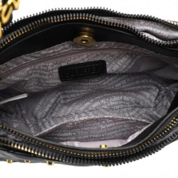 Γυναικεία Τσάντα Ώμου Μικρή Corey Suri Frey 13900,100 Μαύρο-Borsa Nuova