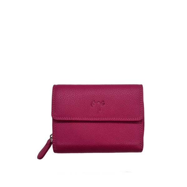 Women's Leather Wallet KION 345 Magenta-Borsa Nuova