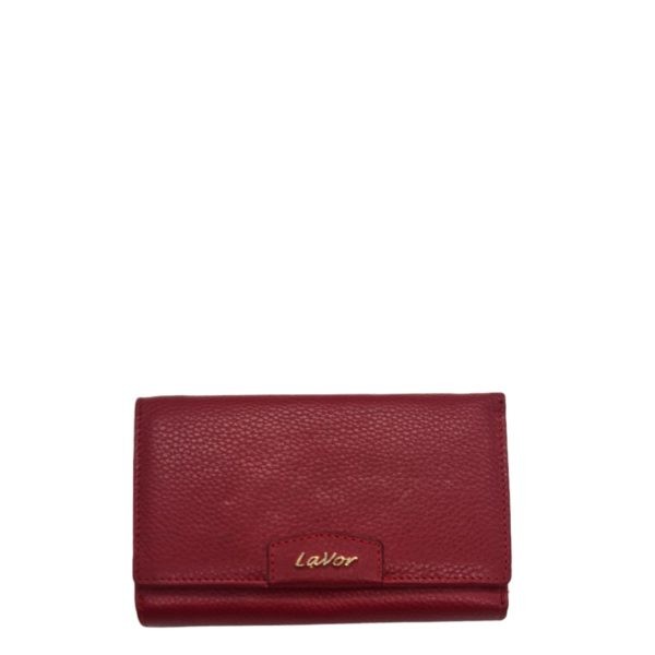 Lavor Women's Leather Wallet 1-6044 Red-Borsa Nuova