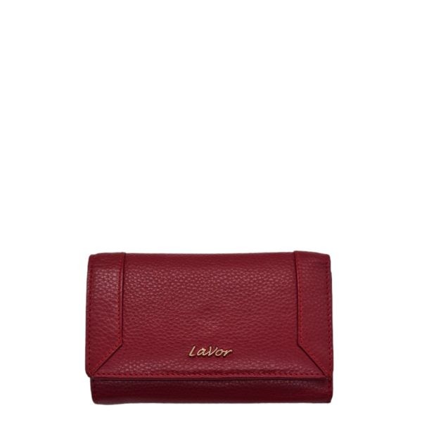 Lavor Women's Leather Wallet 1-6041 Red-Borsa Nuova