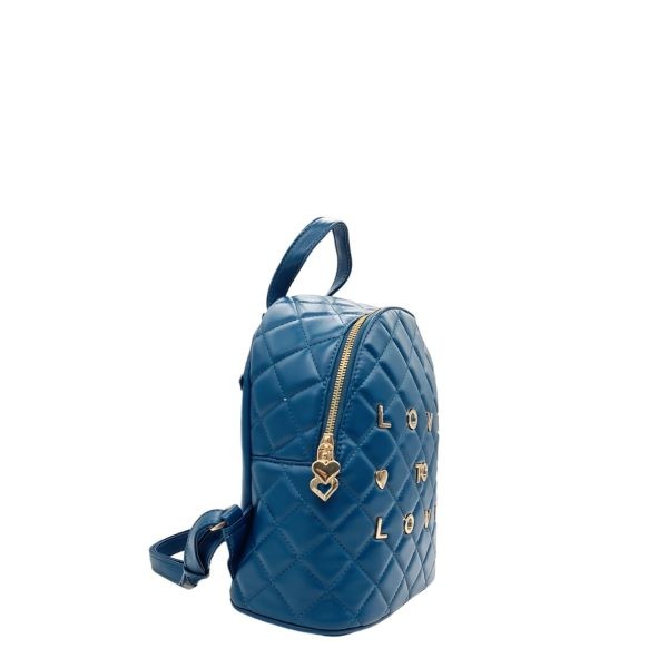 Women's Backpack GAI MATTIOLO LO-244 Blue-Borsa Nuova
