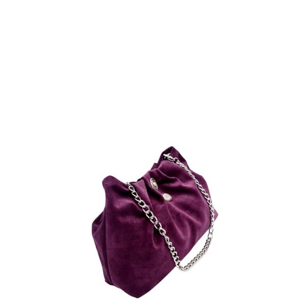 Τσάντα Γυναικεία Φάκελος Δερμάτινη Χειροποίητη La Vita LVL365S Purple-Borsa Nuova