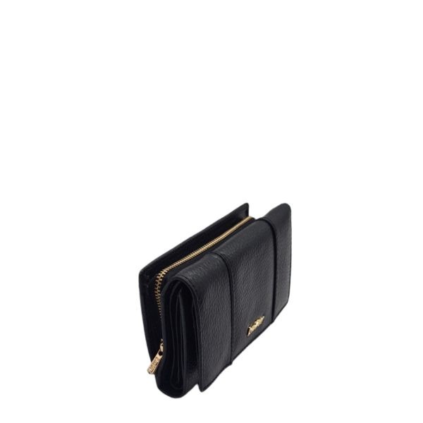 Lavor Women's Leather Wallet 1-6013 Black-Borsa Nuova
