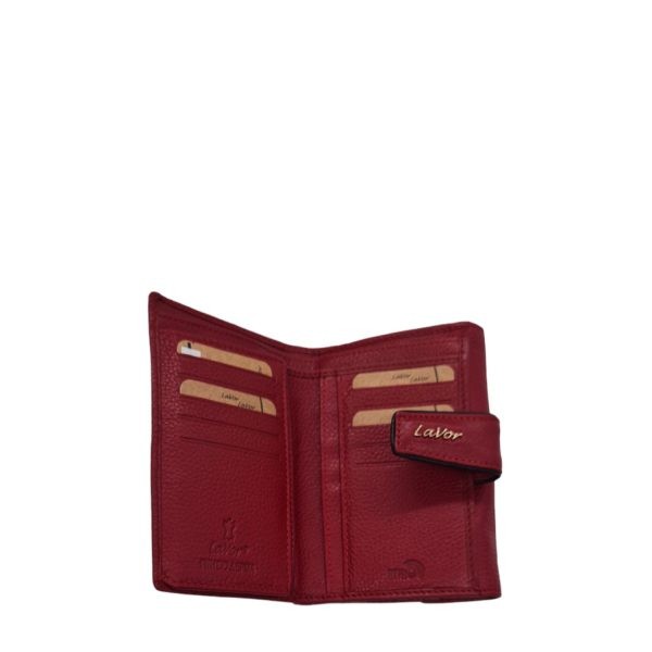 Lavor Women's Leather Wallet 1-6038 Red-Borsa Nuova