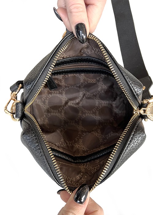 Women's Shoulder Bag Mini Bag Le Pandorine 23XAILBJ-01 Black-Borsa Nuova