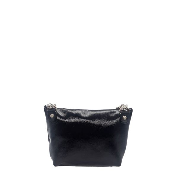 Τσάντα Γυναικεία Βραδινή Ώμου Mini Bag Δερμάτινη Χειροποίητη La Vita LVL351B Black-Borsa Nuova