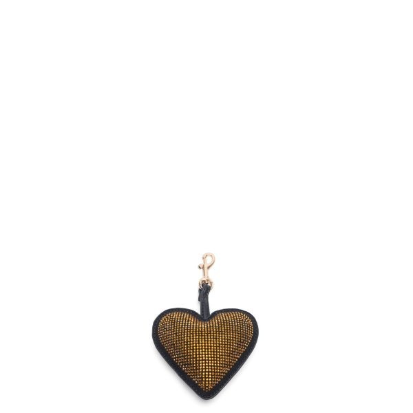 Διακοσμητικό για Τσάντα σε Σχήμα Καρδιάς Charm 23XAILCU-02 Bronze-Borsa Nuova