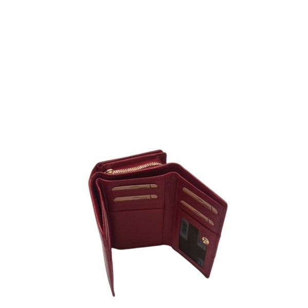Πορτοφόλι Γυναικείο Δερμάτινο Lavor 1-6044 Red-Borsa Nuova