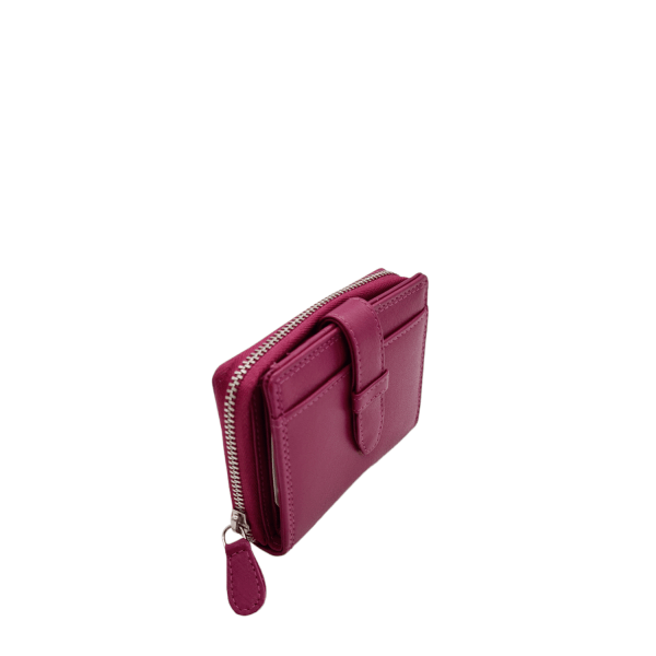 Armonto Women's Leather Wallet 08314 Magenta-Borsa Nuova