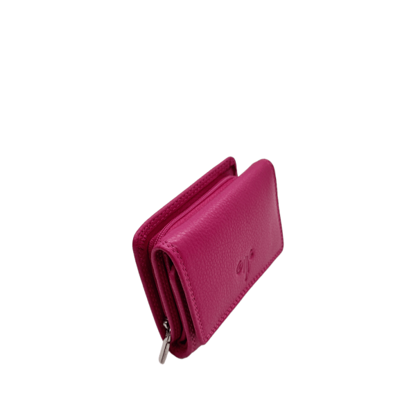 Women's Leather Wallet KION DS 335 Magenta-Borsa Nuova