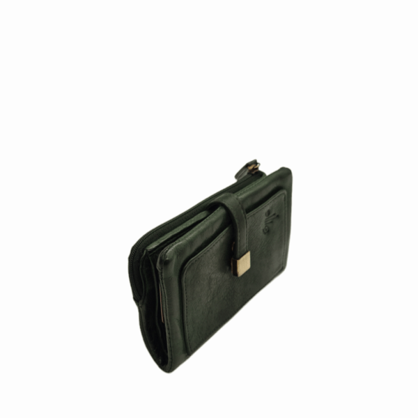 Wallet Women's Leather KION WS-3401 DK-Green-Borsa Nuova