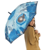 Women's Folding Umbrella Automatic Open-Close 33700-311 Anekke Blue-Borsa Nuova
