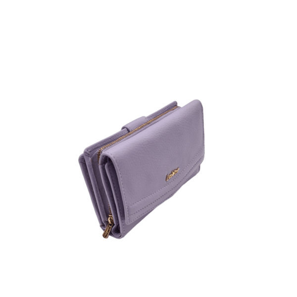 Lavor Women's Leather Wallet 1-6019 L.purple-Borsa Nuova