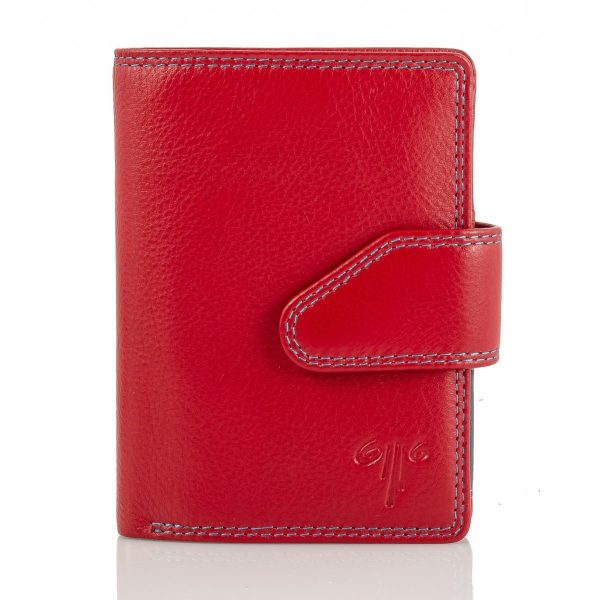 Women's Leather Wallet KION 8095 Red-Borsa Nuova