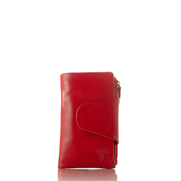 Women's Leather Wallet KION 438 Red-Borsa Nuova