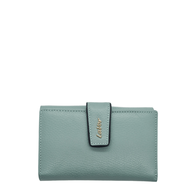 Lavor Women's Leather Wallet 1-6038 Light Green-Borsa Nuova