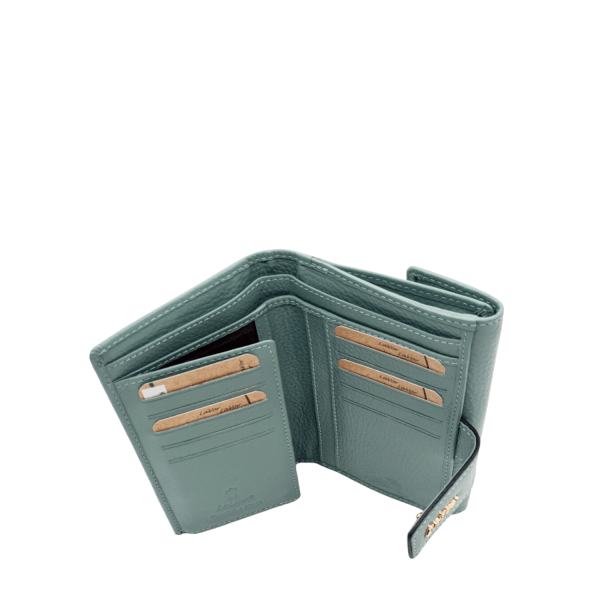 Lavor Women's Leather Wallet 1-6038 Light Green-Borsa Nuova