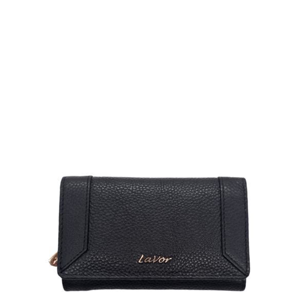 Lavor Women's Leather Wallet 1-6041 Black-Borsa Nuova
