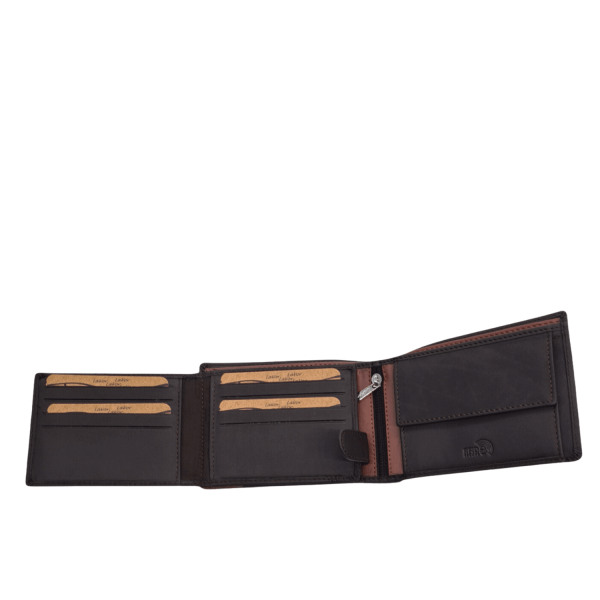 Lavor Men's Leather Wallet 1-6059 Brown/Tan-Borsa Nuova
