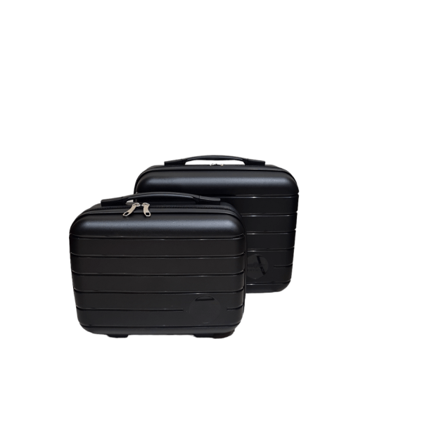 Borsa Nuova 6-Piece 360° Wheeled Travel Suitcase Set 4555-1 Black-Borsa Nuova