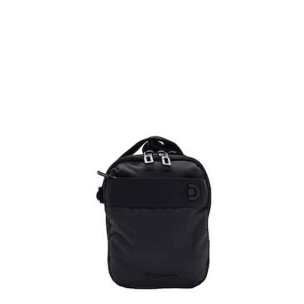 Men's Discovery Shoulder Bag D00911.06 Black-Borsa Nuova